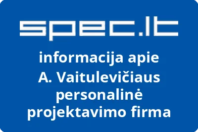 A. Vaitulevičiaus personalinė projektavimo firma