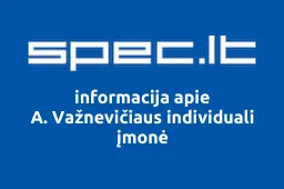 A. Važnevičiaus individuali įmonė | spec.lt
