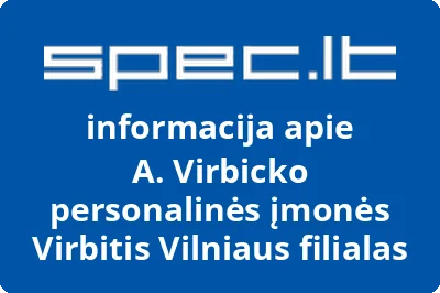 A. Virbicko personalinės įmonės Virbitis Vilniaus filialas