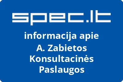 A. Zabietos Konsultacinės Paslaugos