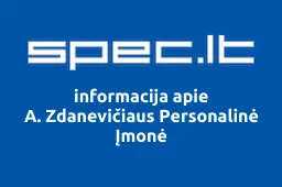 A. Zdanevičiaus Personalinė Įmonė iliustracija