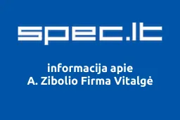 A. Zibolio Firma Vitalgė | spec.lt