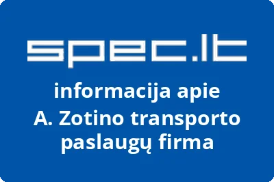 A. Zotino transporto paslaugų firma