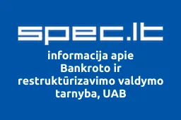 Bankroto ir restruktūrizavimo valdymo tarnyba, UAB | spec.lt