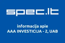 AAA INVESTICIJA - 2, UAB