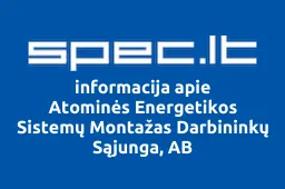 Atominės Energetikos Sistemų Montažas Darbininkų Sąjunga, AB | spec.lt