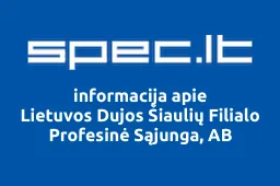 Lietuvos Dujos Šiaulių Filialo Profesinė Sąjunga, AB iliustracija