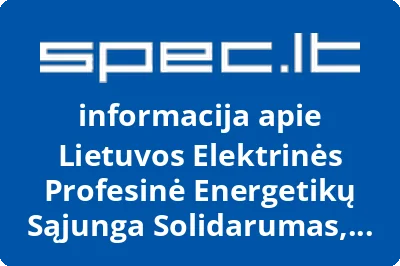 Lietuvos Elektrinės Profesinė Energetikų Sąjunga Solidarumas, AB