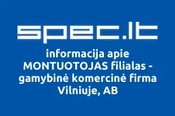 MONTUOTOJAS filialas - gamybinė komercinė firma Vilniuje, AB iliustracija