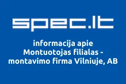 Montuotojas filialas - montavimo firma Vilniuje, AB iliustracija