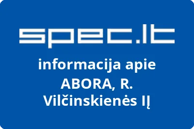 ABORA, R. Vilčinskienės, IĮ