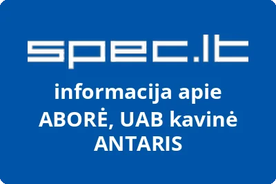 ABORĖ, UAB kavinė ANTARIS