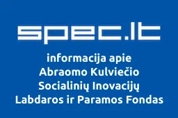 Abraomo Kulviečio Socialinių Inovacijų Labdaros ir Paramos Fondas