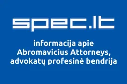 Abromavicius Attorneys, advokatų profesinė bendrija | spec.lt