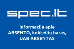 ABSENTO, kokteilių baras, UAB ABSENTAS
