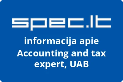 Accounting and tax expert, UAB | spec.lt