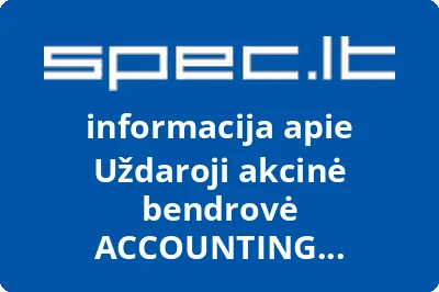 ACCOUNTING OUTSOURCING, UAB