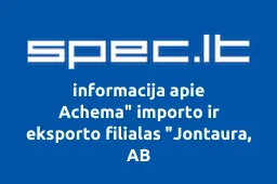 Achema" importo ir eksporto filialas "Jontaura, AB