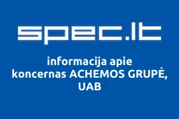 koncernas ACHEMOS GRUPĖ, UAB | spec.lt
