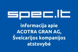 ACOTRA GRAN AG, Šveicarijos kompanijos atstovybė