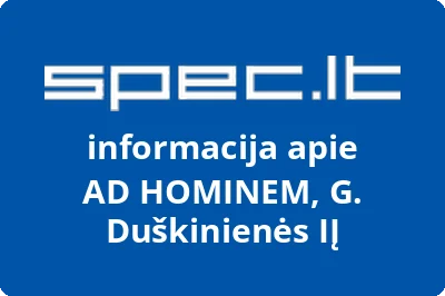 AD HOMINEM, G. Duškinienės, IĮ