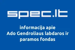 Ado Gendroliaus labdaros ir paramos fondas | spec.lt