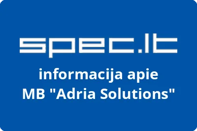 Adria Solutions, MB | spec.lt