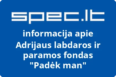 Adrijaus labdaros ir paramos fondas Padėk man