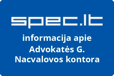 Advokatės G. Nacvalovos kontora