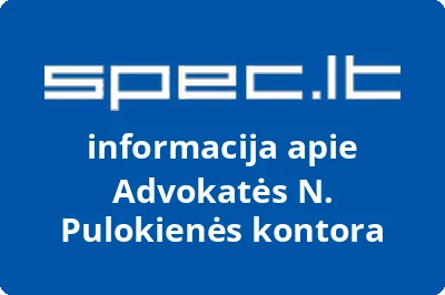 Advokatės N. Pulokienės kontora | spec.lt