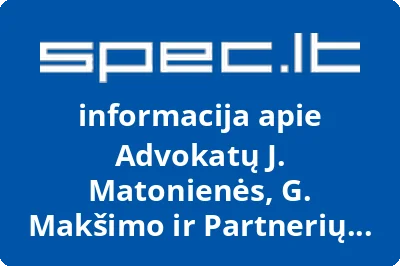 Advokatų J. Matonienės, G. Makšimo ir Partnerių Profesinė Bendrija IN Corpore