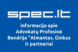 Advokatų Profesinė Bendrija "Almantas, Ginkus ir partneriai