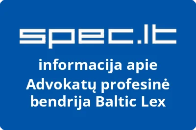 Advokatų profesinė bendrija Baltic Lex