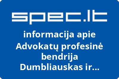 Advokatų profesinė bendrija Dumbliauskas ir partneriai
