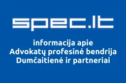 Advokatų profesinė bendrija Dumčaitienė ir partneriai | spec.lt