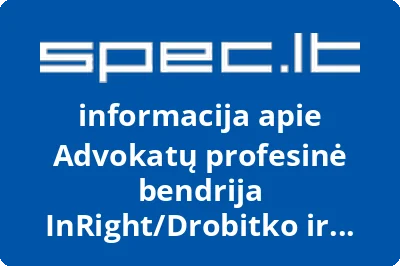 Advokatų profesinė bendrija InRight/Drobitko ir partneriai