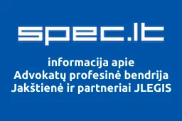 Advokatų profesinė bendrija Jakštienė ir partneriai JLEGIS | spec.lt