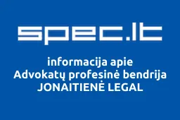 Advokatų profesinė bendrija JONAITIENĖ LEGAL | spec.lt