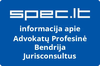 Advokatų Profesinė Bendrija Jurisconsultus