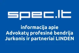 Advokatų profesinė bendrija Jurkonis ir partneriai LINDEN iliustracija