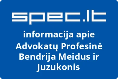Advokatų Profesinė Bendrija Meidus ir Juzukonis