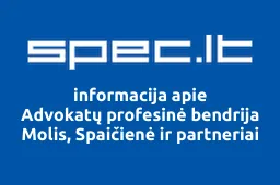 Advokatų profesinė bendrija Molis, Spaičienė ir partneriai | spec.lt