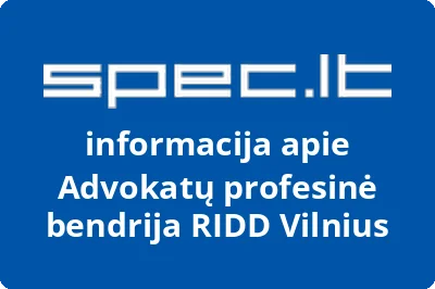 Advokatų profesinė bendrija RIDD Vilnius