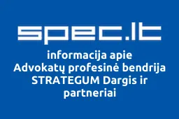 Advokatų profesinė bendrija STRATEGUM Dargis ir partneriai iliustracija