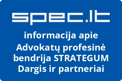 Advokatų profesinė bendrija STRATEGUM Dargis ir partneriai