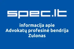 Advokatų profesinė bendrija Zulonas | spec.lt