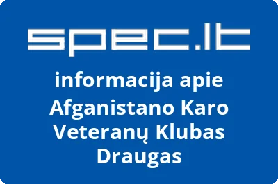 Afganistano Karo Veteranų Klubas Draugas