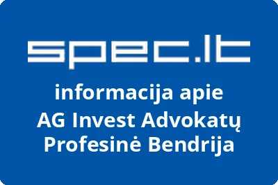 AG Invest Advokatų Profesinė Bendrija