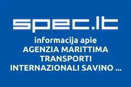AGENZIA MARITTIMA TRANSPORTI INTERNAZIONALI SAVINO DEL BENE S.p.A. | spec.lt