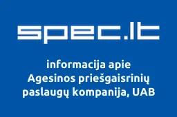 Agesinos priešgaisrinių paslaugų kompanija, UAB